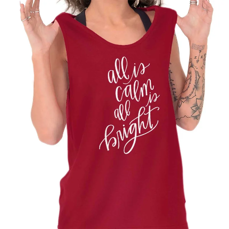 Weekend Specials You Can't Miss All Is Calm Christmas Tank Top