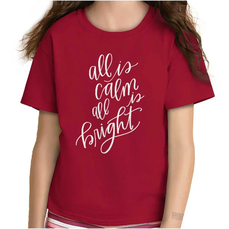 All Is Calm Christmas Youth T-Shirt