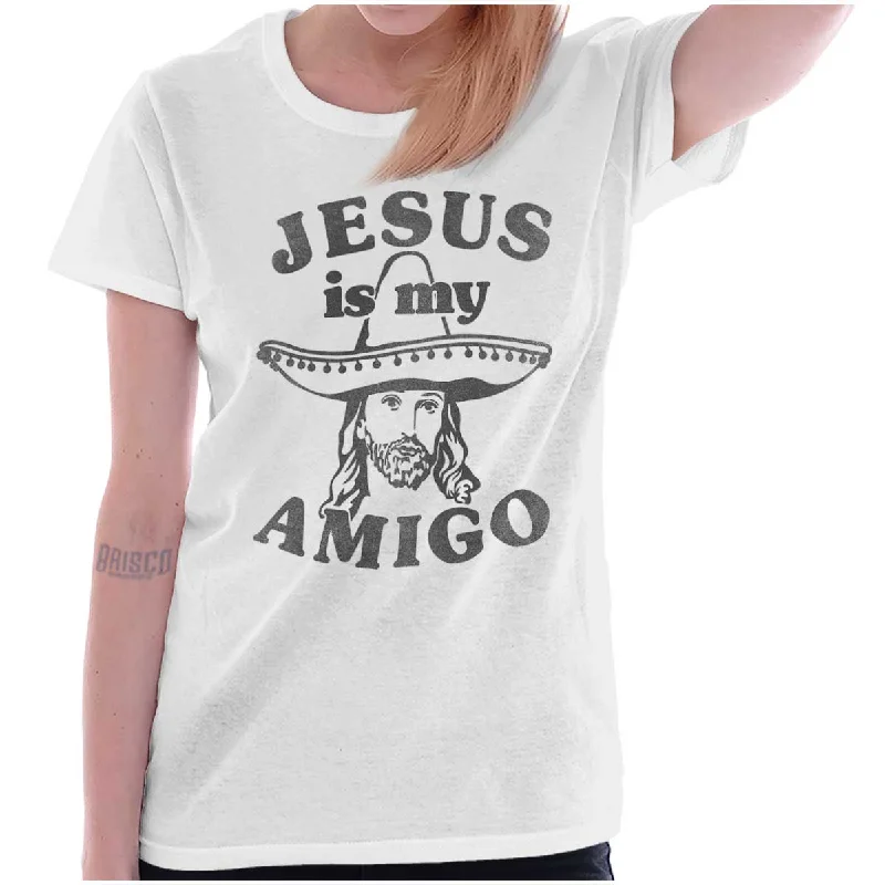 Amigo Jesus Ladies T Shirt