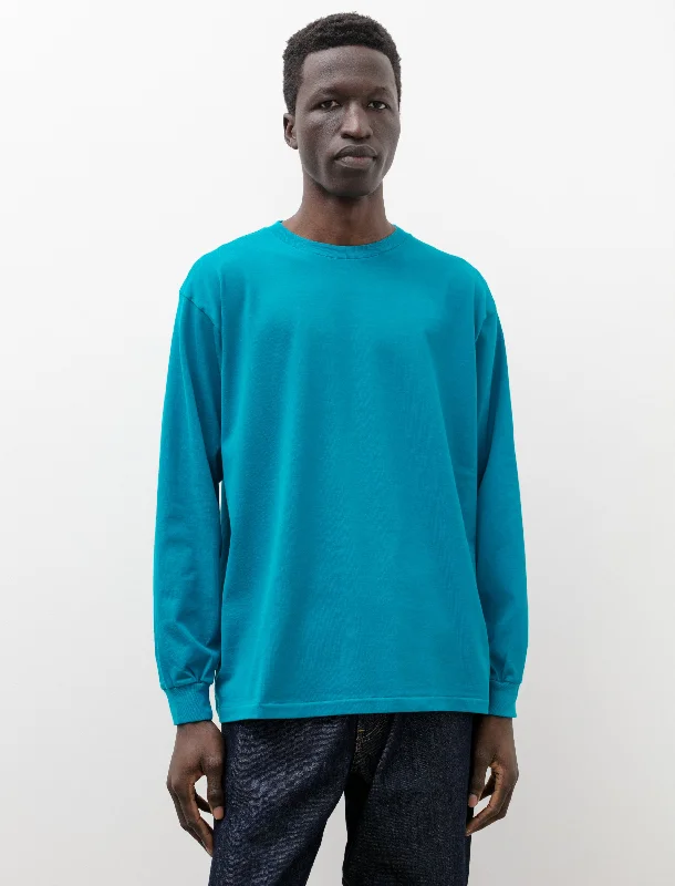 Don't Miss Luster Plaiting L/S Tee Teal Green