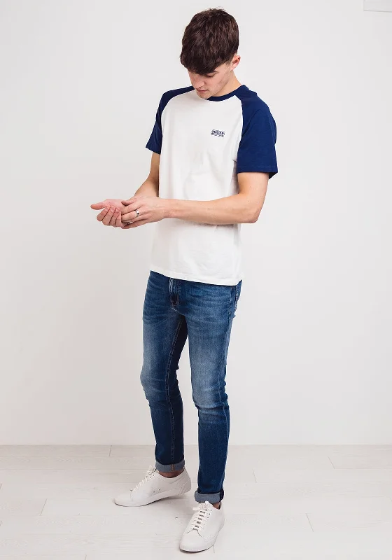 Weekend Savings Bonanza Barbour International Rivet Raglan T-Shirt, White