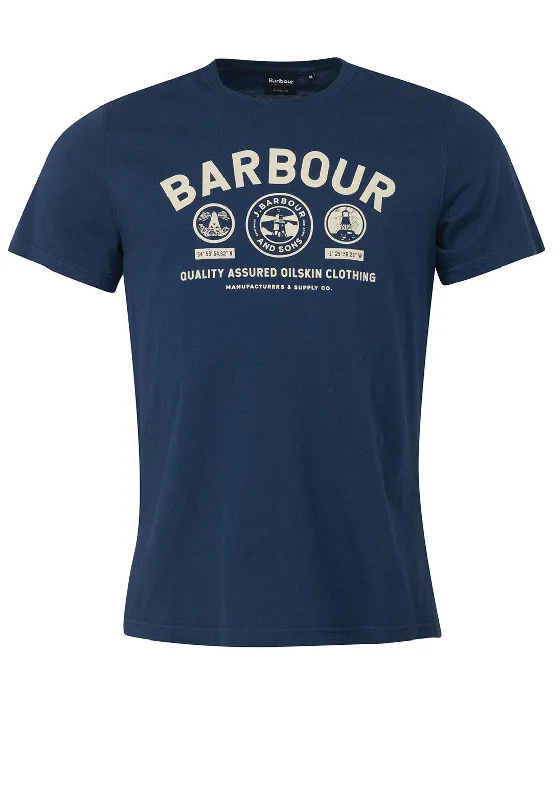 Final Markdown Barbour Kelson Graphic Print T-Shirt, Insignia Blue