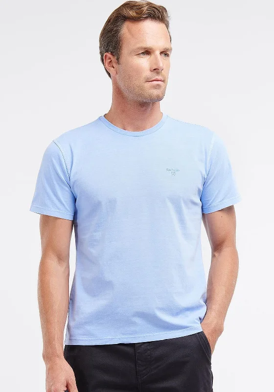 Now or Never Barbour Men’s Garment Dyed T-Shirt, Sky