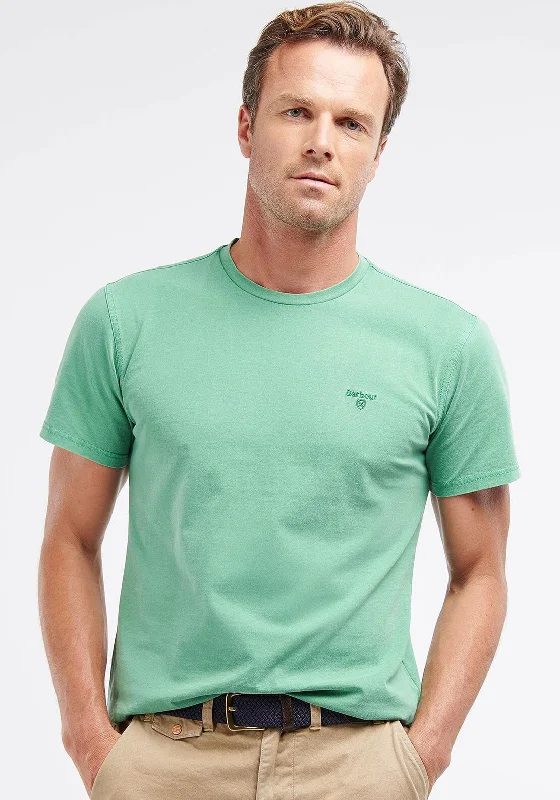 Price Cut Barbour Tailored Fit Round Neck T-Shirt, Turf Green
