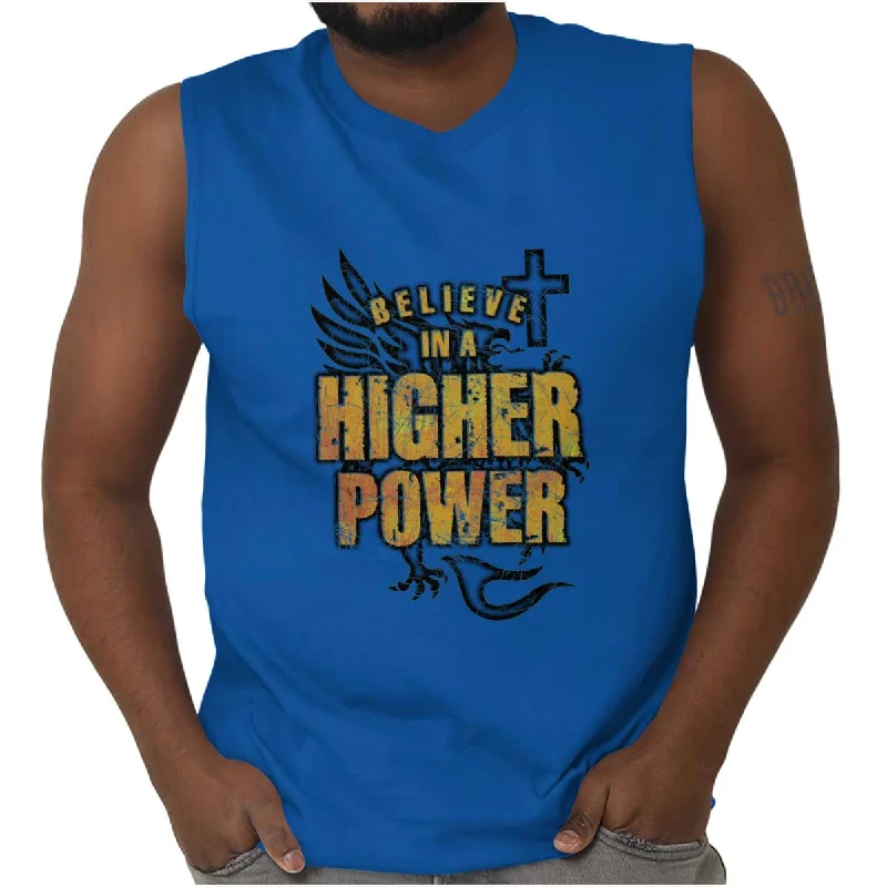 The Best Prices Believe In A Higher Power Sleeveless T-Shirt
