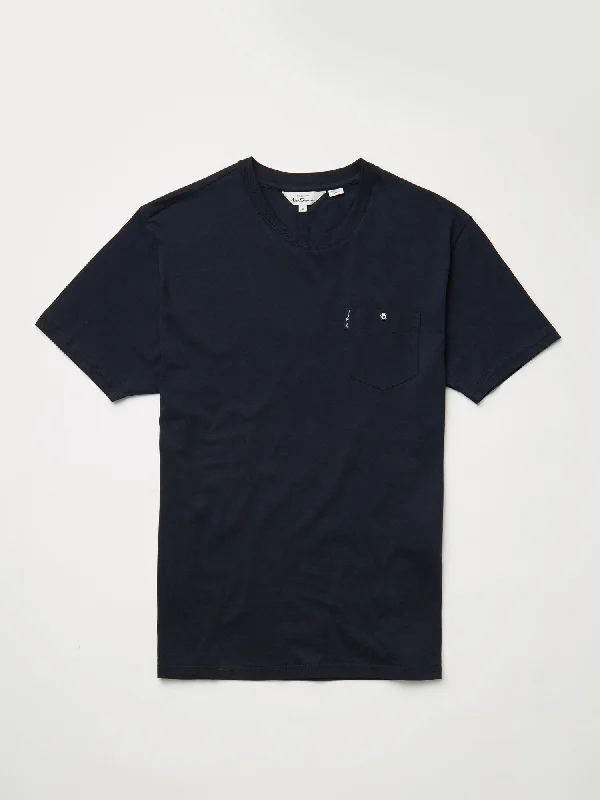 Weekend Savings Spree Ben Sherman Men's 0059326 SS Signature Pocket T-Shirt Dark Navy