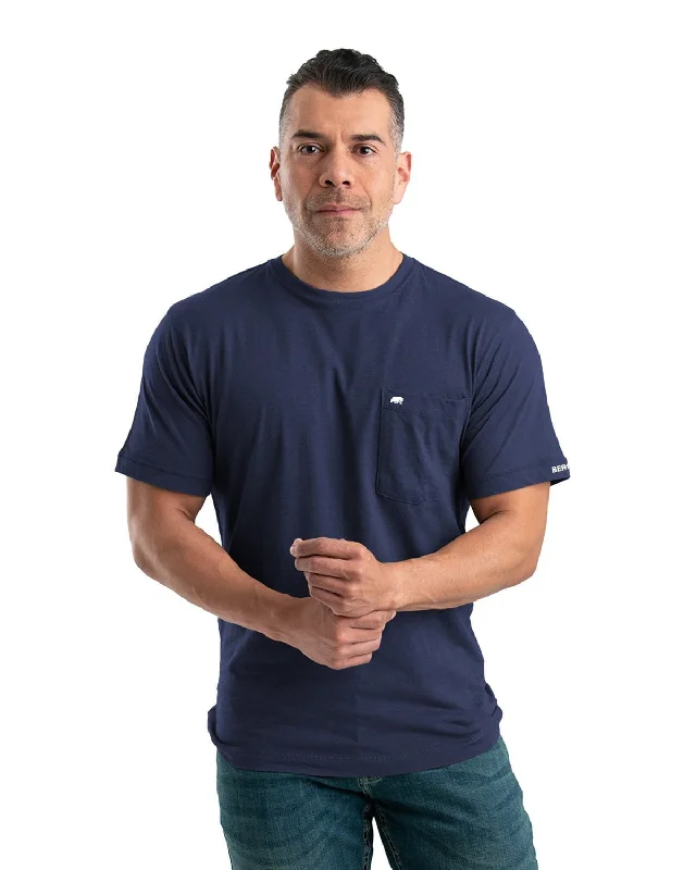 Weekend Deals That Spark Berne Apparel Mens Performance Pocket Tee Navy Cotton Blend L/S T-Shirt Weekend Deals That Spark Berne Apparel Mens Performance Pocket Tee Navy Cotton Blend L/S T-Shirt