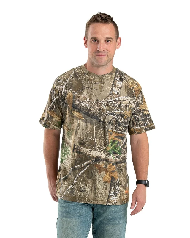 Weekend Savings Extravaganza Berne Mens Performance Pocket Realtree Edge Cotton Blend S/S T-Shirt Weekend Savings Extravaganza Berne Mens Performance Pocket Realtree Edge Cotton Blend S/S T-Shirt