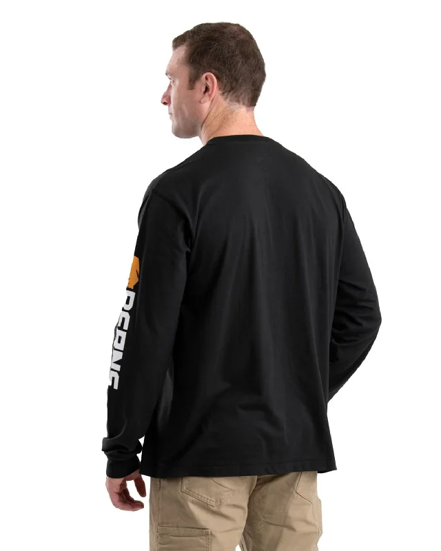 Weekend Specials You Can't Miss Berne Mens Signature Performance Black Cotton Blend L/S T-Shirt