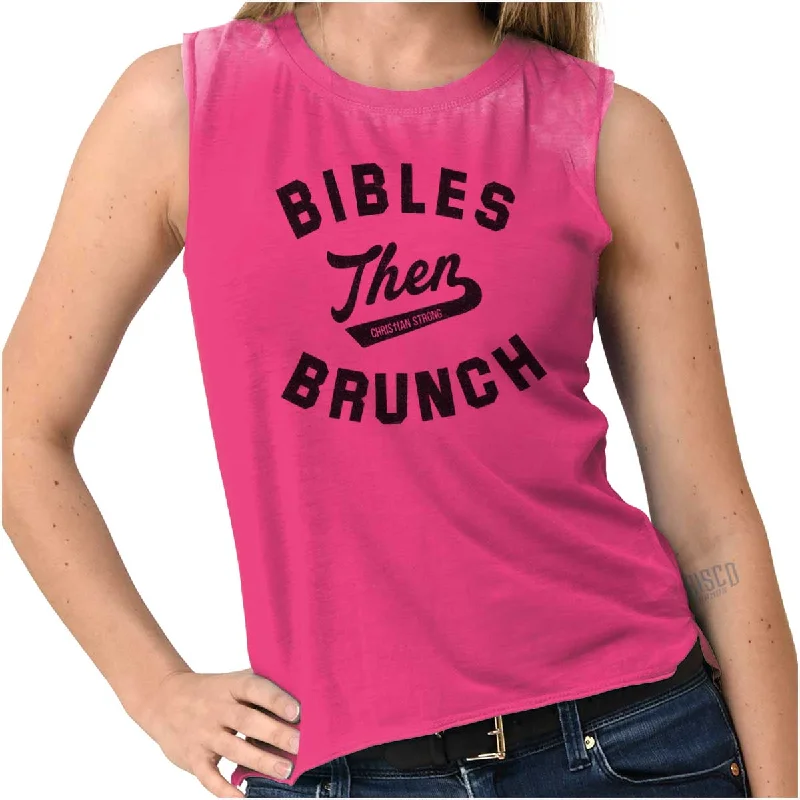 Bibles Then Brunch Junior Muscle T-shirt