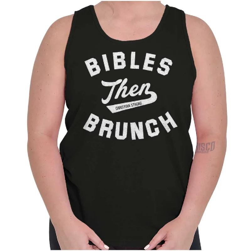 Amazing Deals Bibles Then Brunch Tank Top