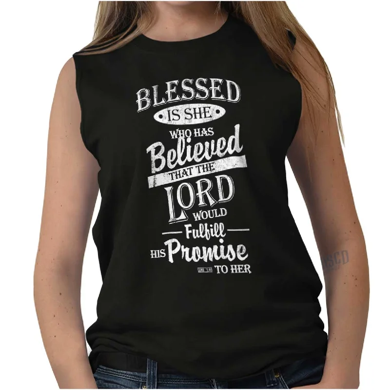 Discount Mania Blessed is Sleeveless T-Shirt