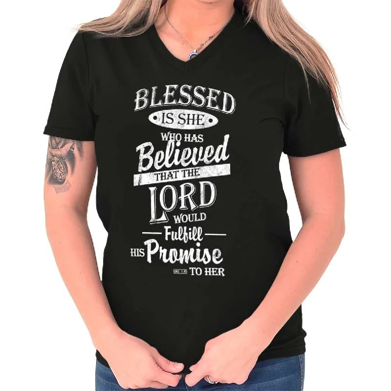 Hurry In Blessed is V-Neck T-Shirt