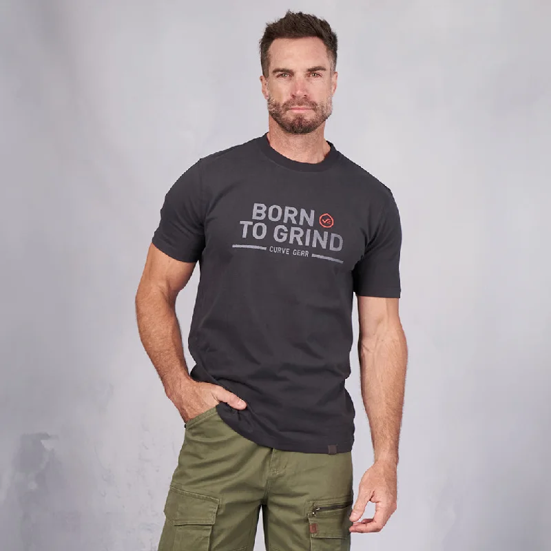 Born To Grind T-Shirt Charcoal