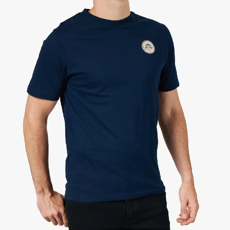 Bull Dog Patch T-Shirt Navy