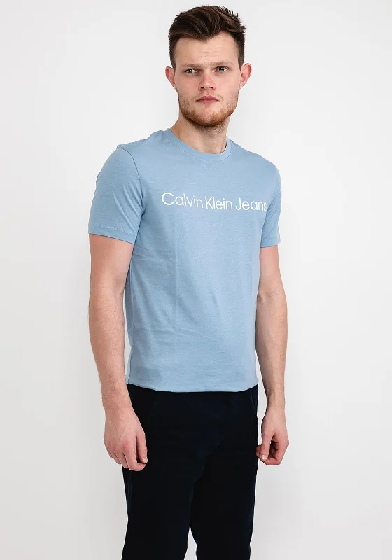 Weekend Savings Fiesta Calvin Klein Jeans Institutional Logo T-Shirt, Iceland Blue