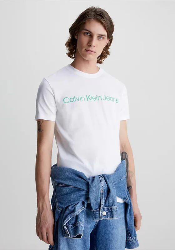 Fantastic Deals Calvin Klein Jeans Logo T-Shirt, Bright White