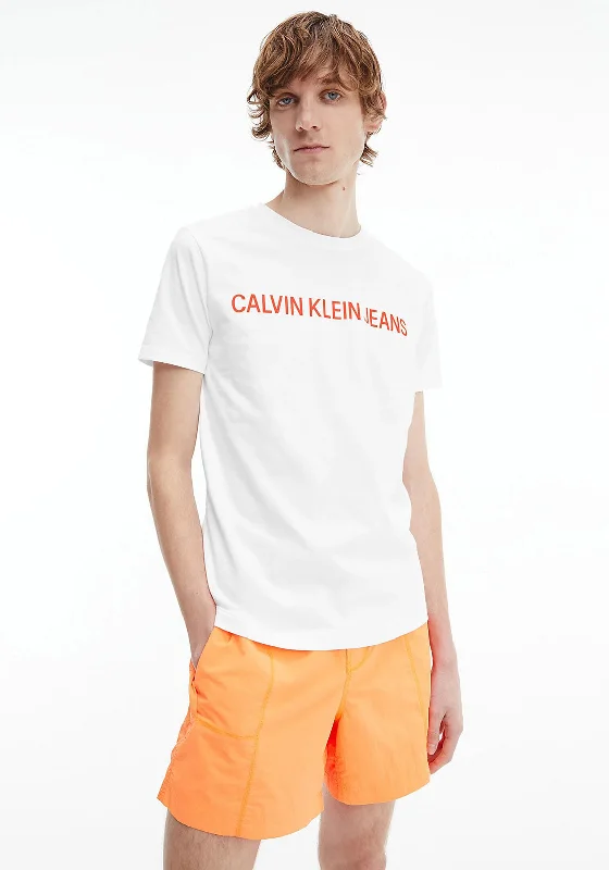 Deal Frenzy Calvin Klein Organic Logo T-Shirt, White