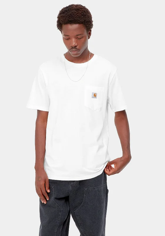 Weekend Savings Galore Carhartt WIP Pocket Short Sleeve T-Shirt, White