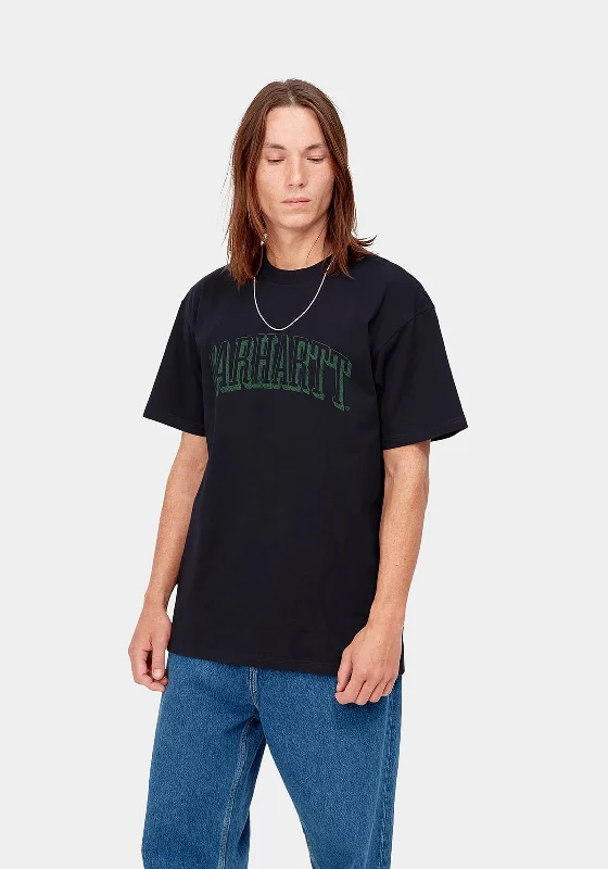 Year-End Clearance Carhartt Scrawl Script T-Shirt, Dark Navy & Bonsai