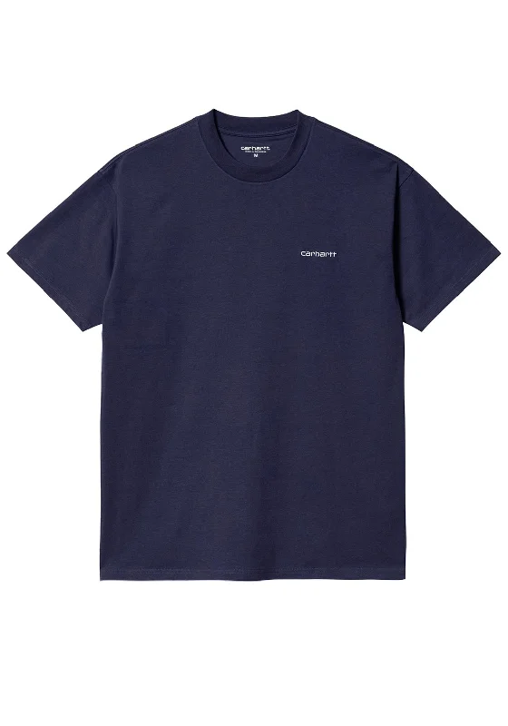 Discount Days Carhartt Script Embroidery T-Shirt, Enzian & White