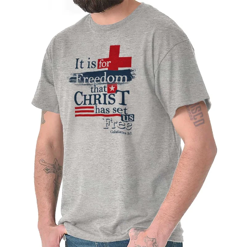 Online Only Christ Set Us Free T Shirt
