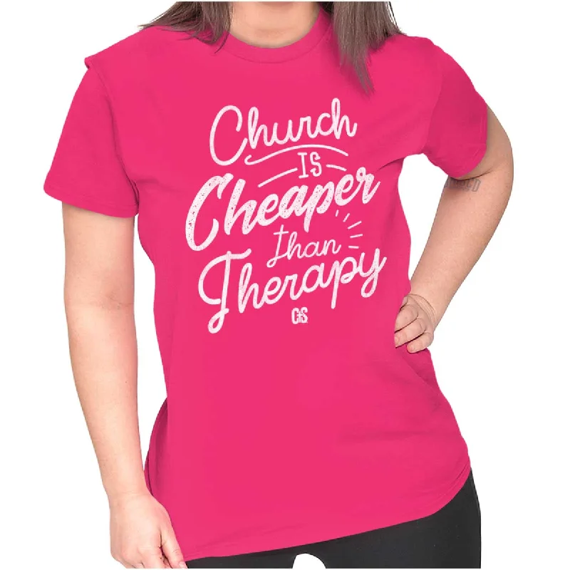 Church Therapy Ladies T Shirt