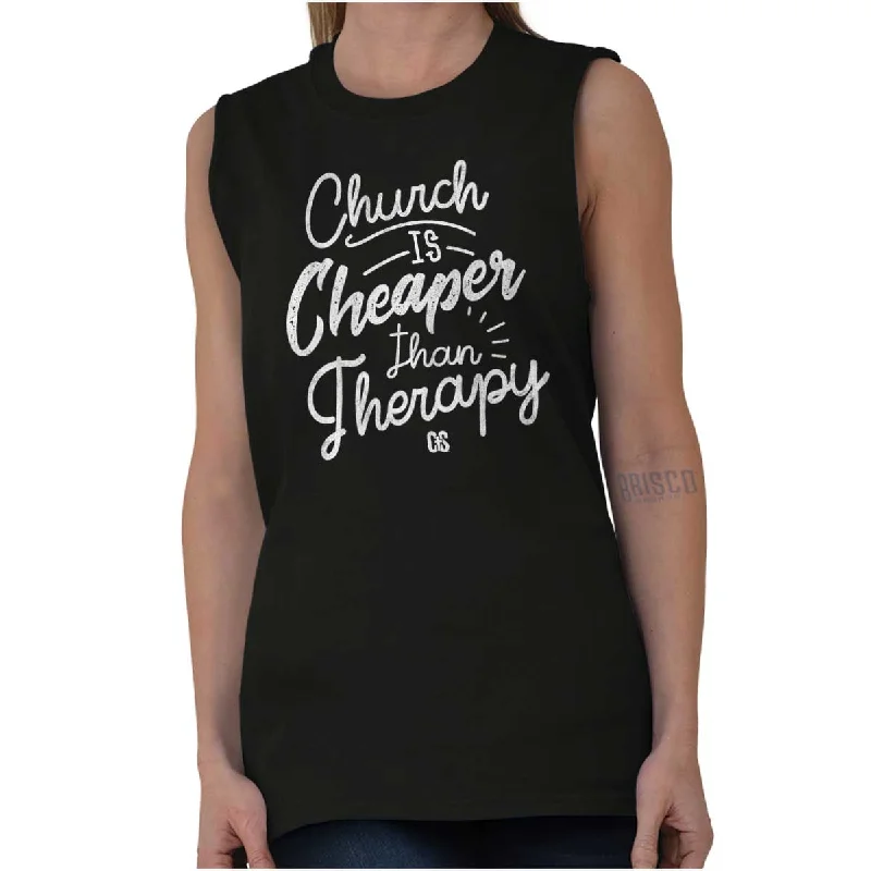 Can't Miss Church Therapy Sleeveless T Shirt