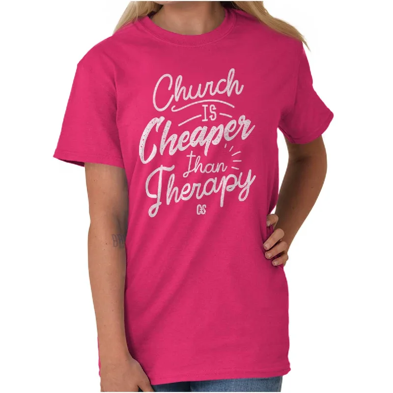 Unbeatable Prices Church Therapy T Shirt