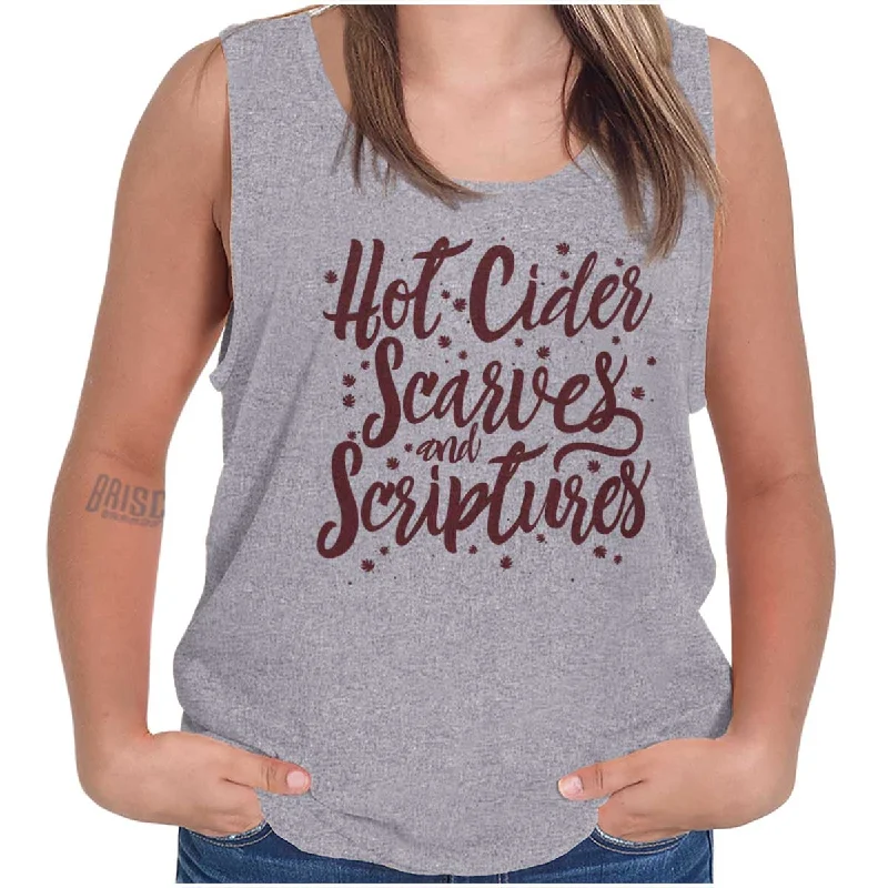 Steal Deal Cider Scarves Scriptures Tank Top