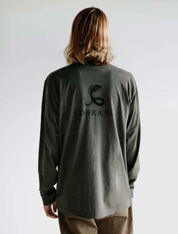 Great Bargain Long Sleeve T-Shirt Military Green Jersey