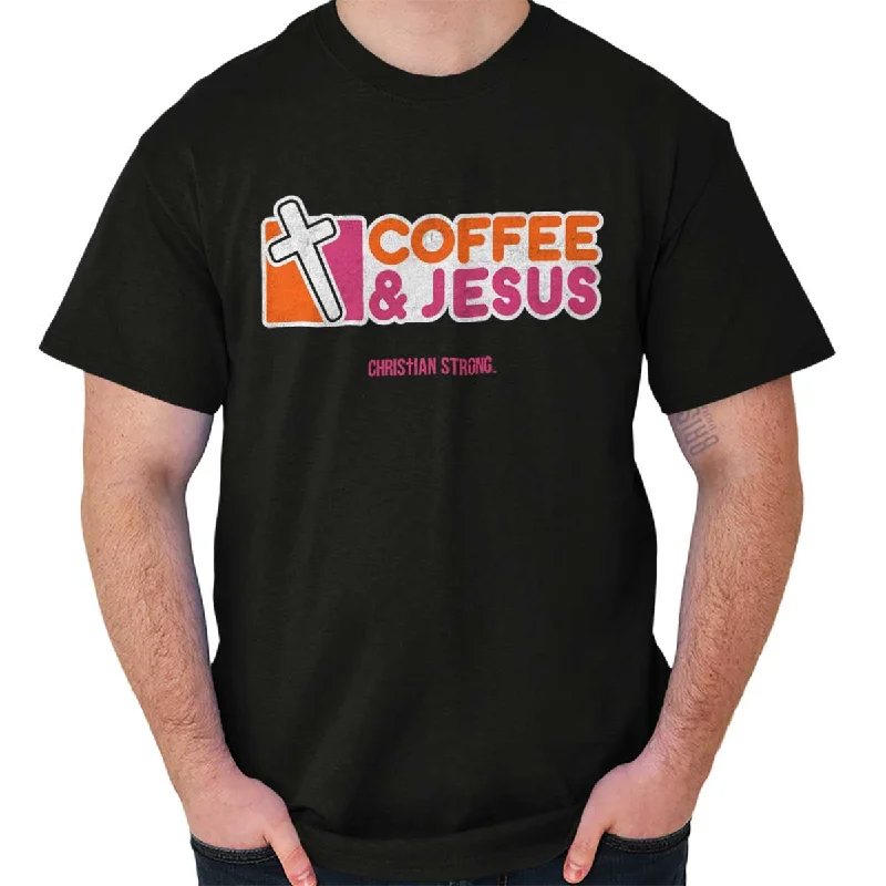 Weekend Offers That Excite Coffee And Jesus Donuts T Shirt