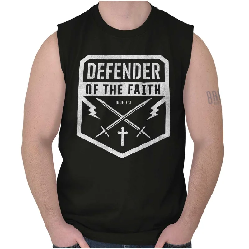 New Arrival Defender of the Faith Sleeveless T Shirt