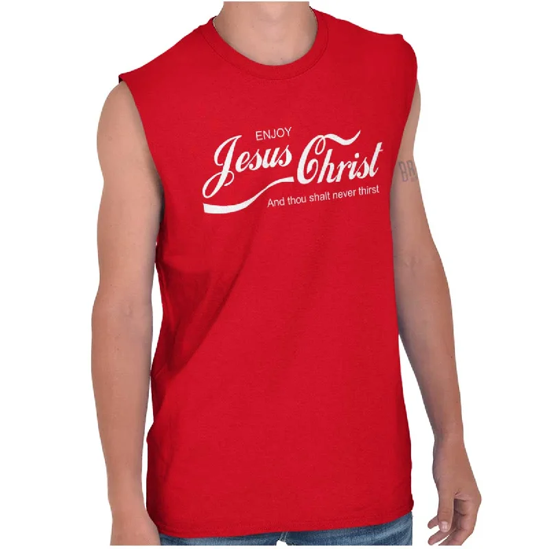 Weekend Deal Enjoy Jesus Christ Sleeveless T-Shirt