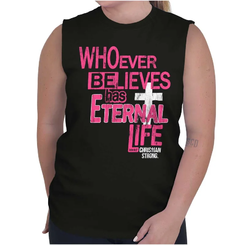 Price Slash Eternal Life Sleeveless T-Shirt