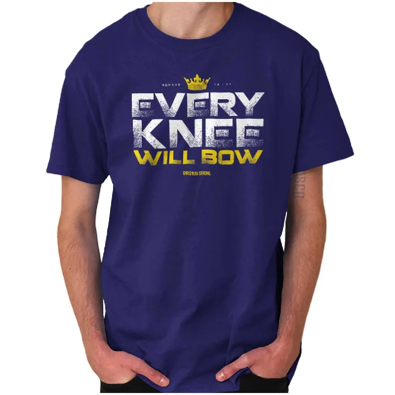 Special Buy Every Knee Will Bow Crown T Shirt