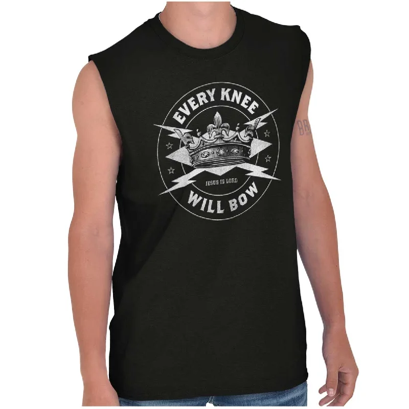 Weekend Deal Every Knee Will Bow Sleeveless T Shirt