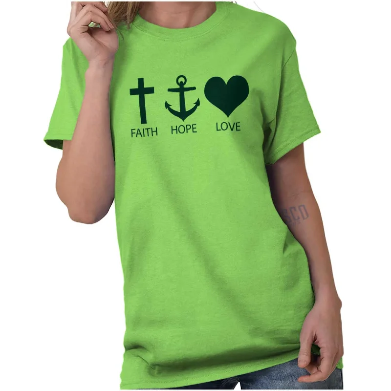 Great Deals Faith Anchor Love T Shirt