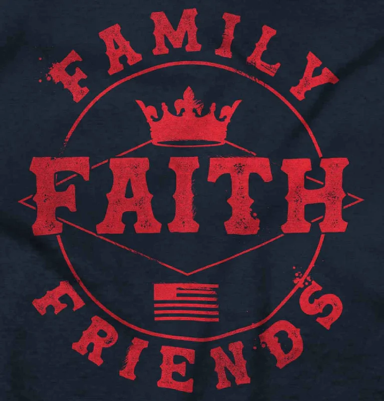 Instant Discount Faith Family Friends Crop Top Sleeveless T Shirt