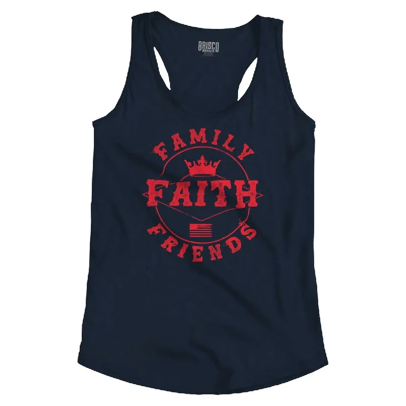Epic Deals Faith Family Friends Racerback