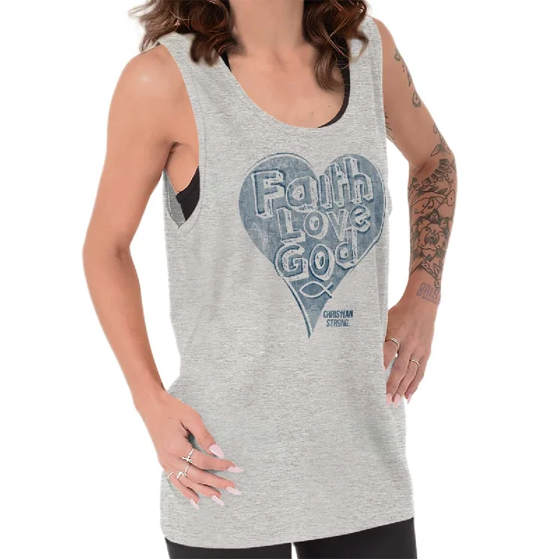 Quick Sale Faith Love God Tank Top