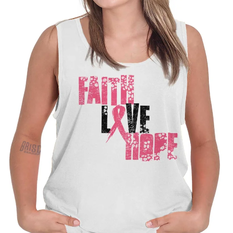 Closeout Pink Faith Love Hope Tank Top
