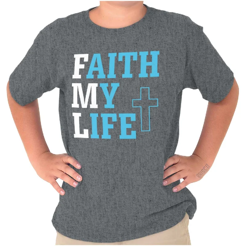 Faith My Life Youth T Shirt