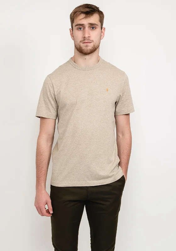 Lowest Price Farah Danny T-Shirt, Smoky Brown Marl