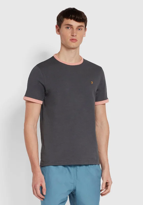 Weekend Offers You Can't Ignore Farah Groves Ringer Organic T-Shirt, Grey