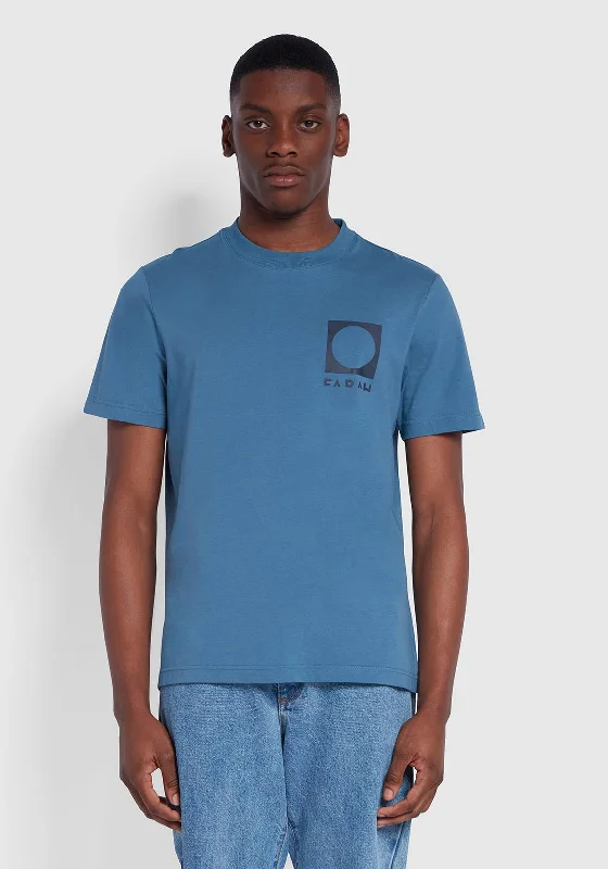 Weekend Specials You Can't Miss Farah Heads Organic Graphic T-Shirt, Saxe