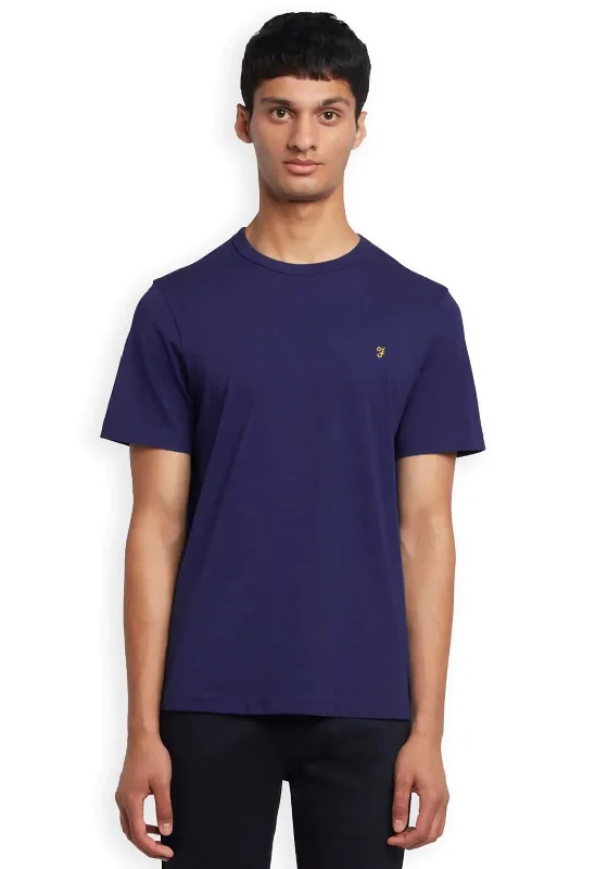 Hurry In Farah Danny T-Shirt, Rich Indigo
