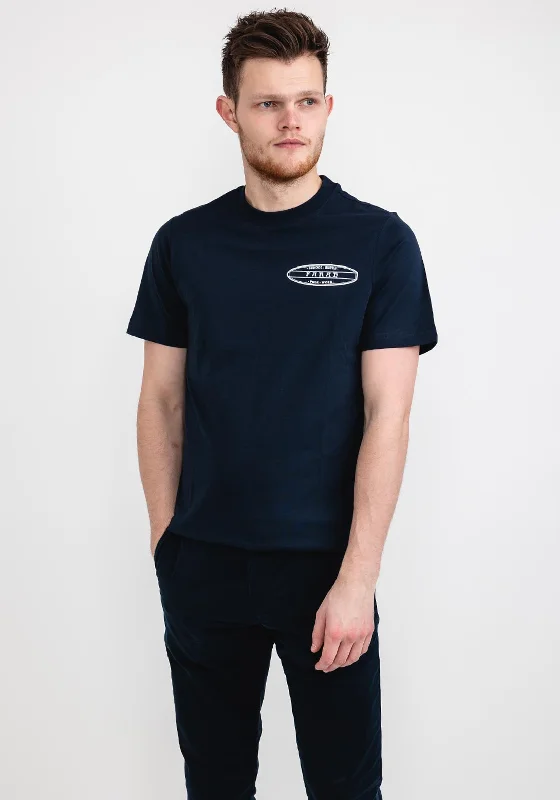 Weekend Sale: Don't Miss Out Farah Tunnel Short Sleeve Graphics T-Shirt, True Navy