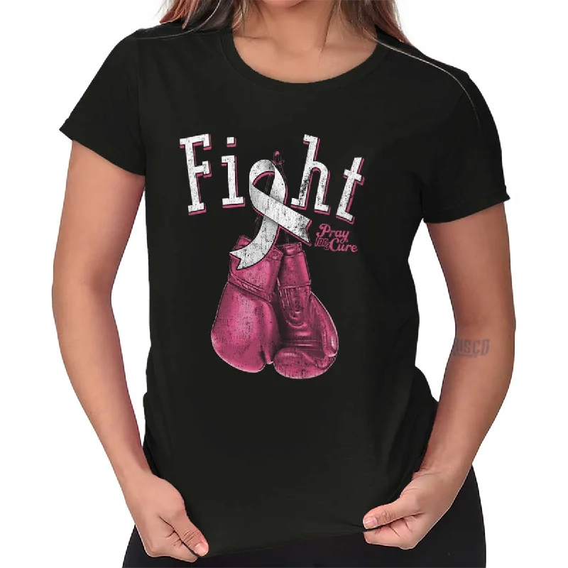 Fight Gloves Ladies T Shirt