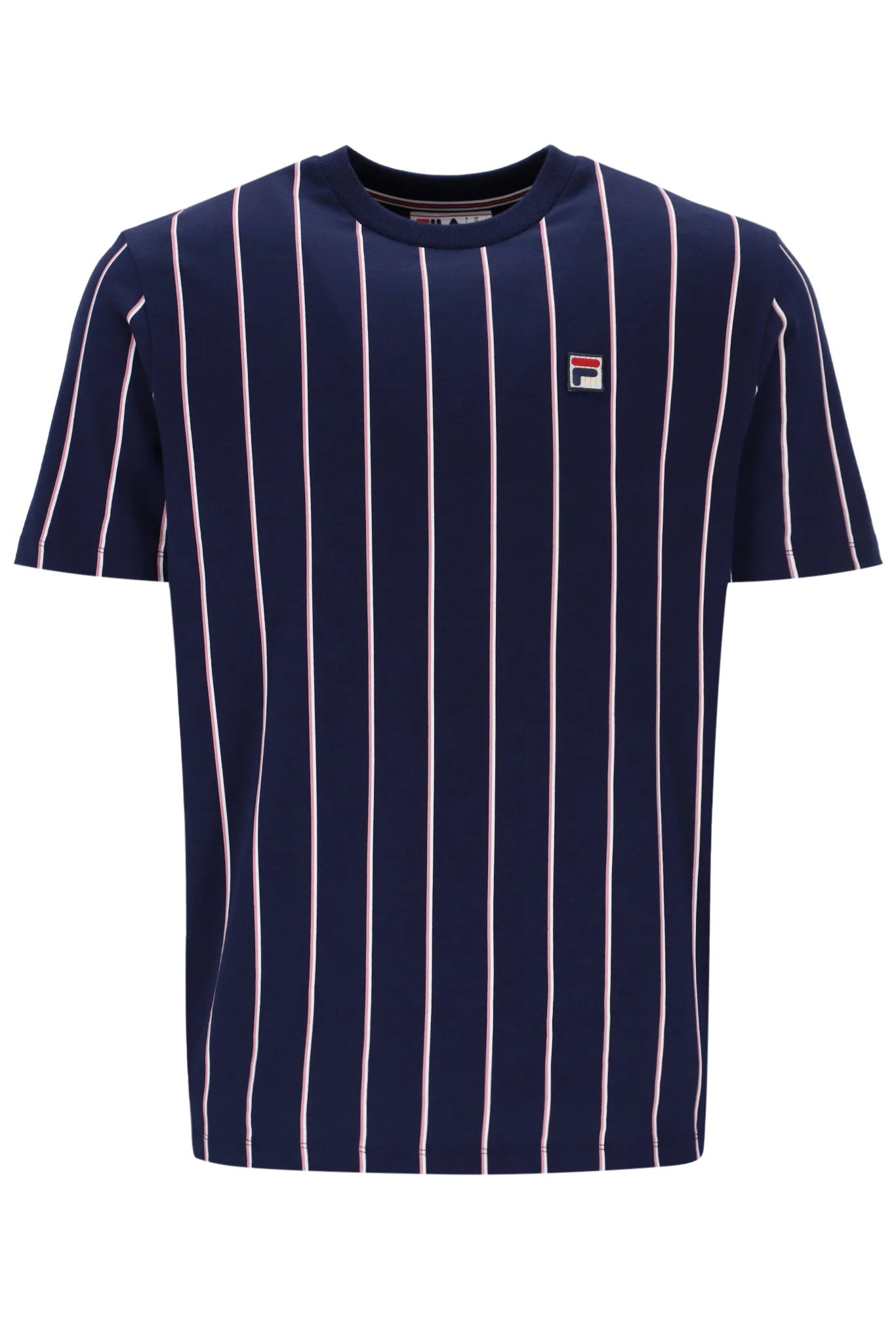 Super Deal Fila Vintage Men's Lee Pin Stripped T Shirt Fila Navy